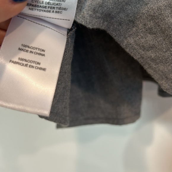 UNTUCKit her pearl snap button down long sleeve flannel Shirt grey nwot - Picture 7 of 7